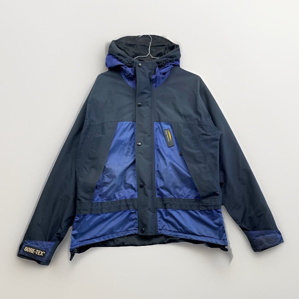VTG Chlorophylle Gore-Tex GTX Shell Jacket Retro Dark Blue / Purple Men S Read*